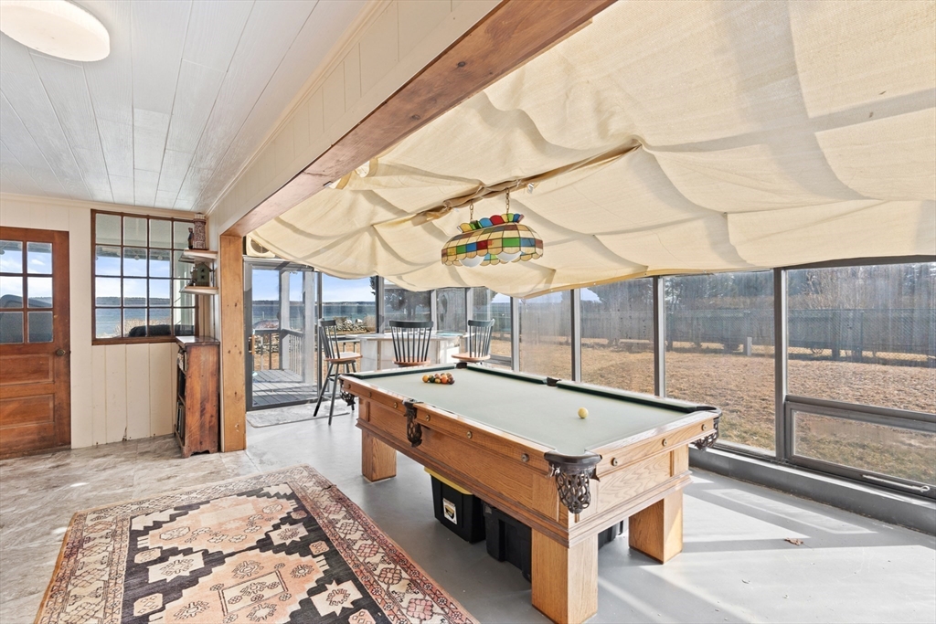 278 A Delano Road Marion, MA 02738 - Photo 26 of 32 a room with pool table and glass windows