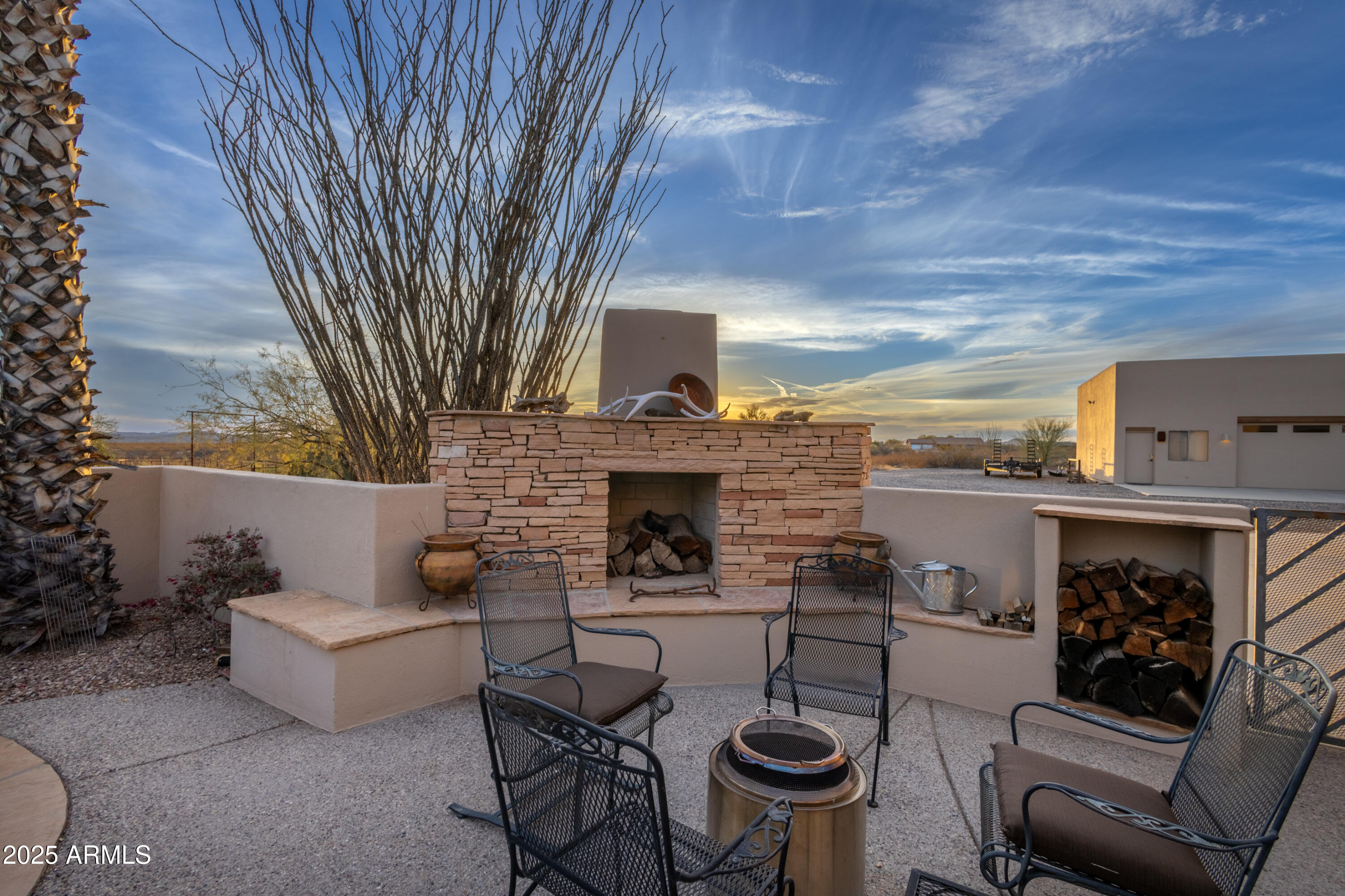 21675 Date Creek Road Wickenburg, AZ 85390 - Photo 2 of 48 Outdoor Fireplace