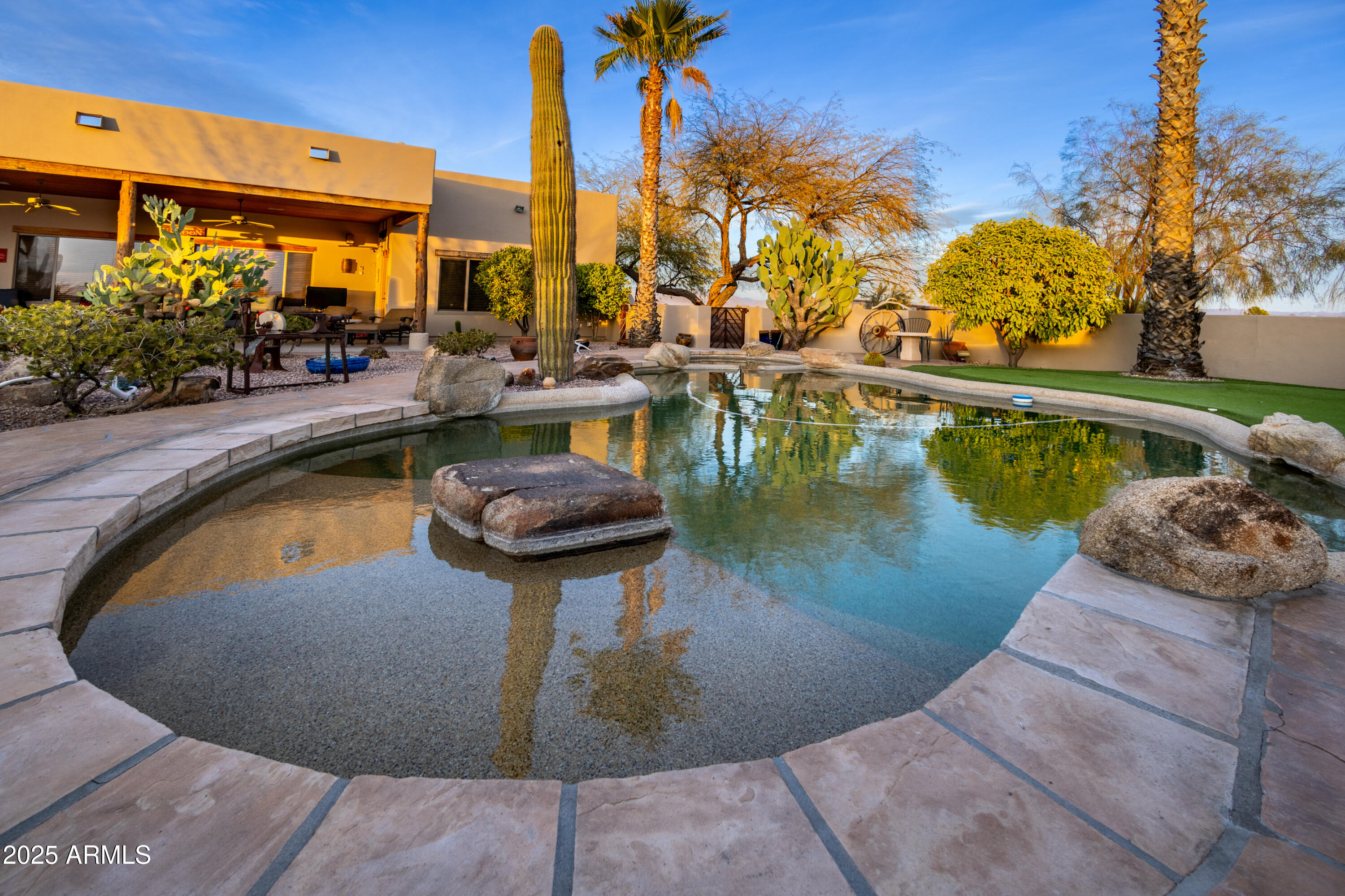 21675 Date Creek Road Wickenburg, AZ 85390 - Photo 3 of 48 Heated Pool with Baja Shelf