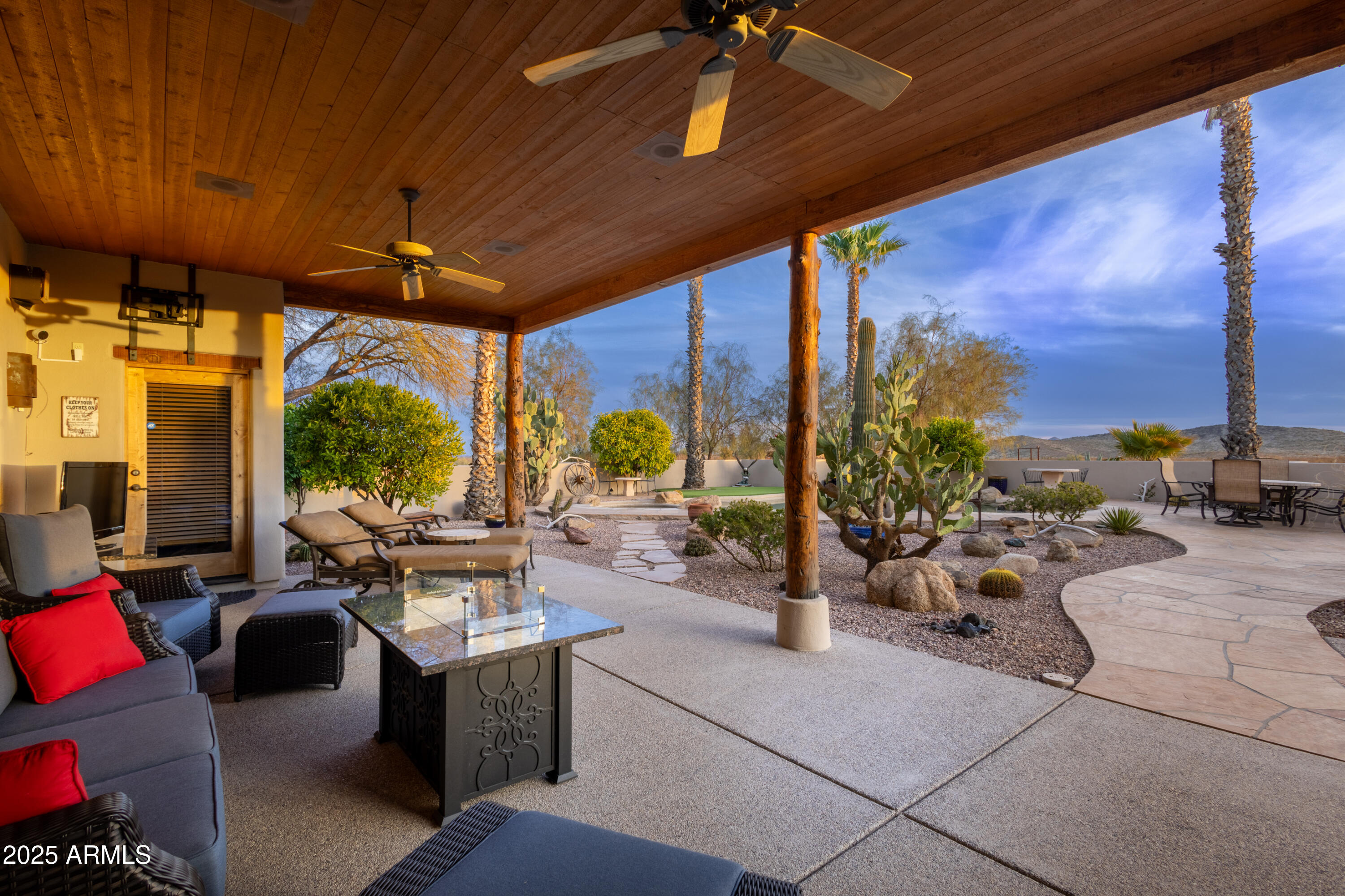 21675 Date Creek Road Wickenburg, AZ 85390 - Photo 4 of 48 Back Covered Patio