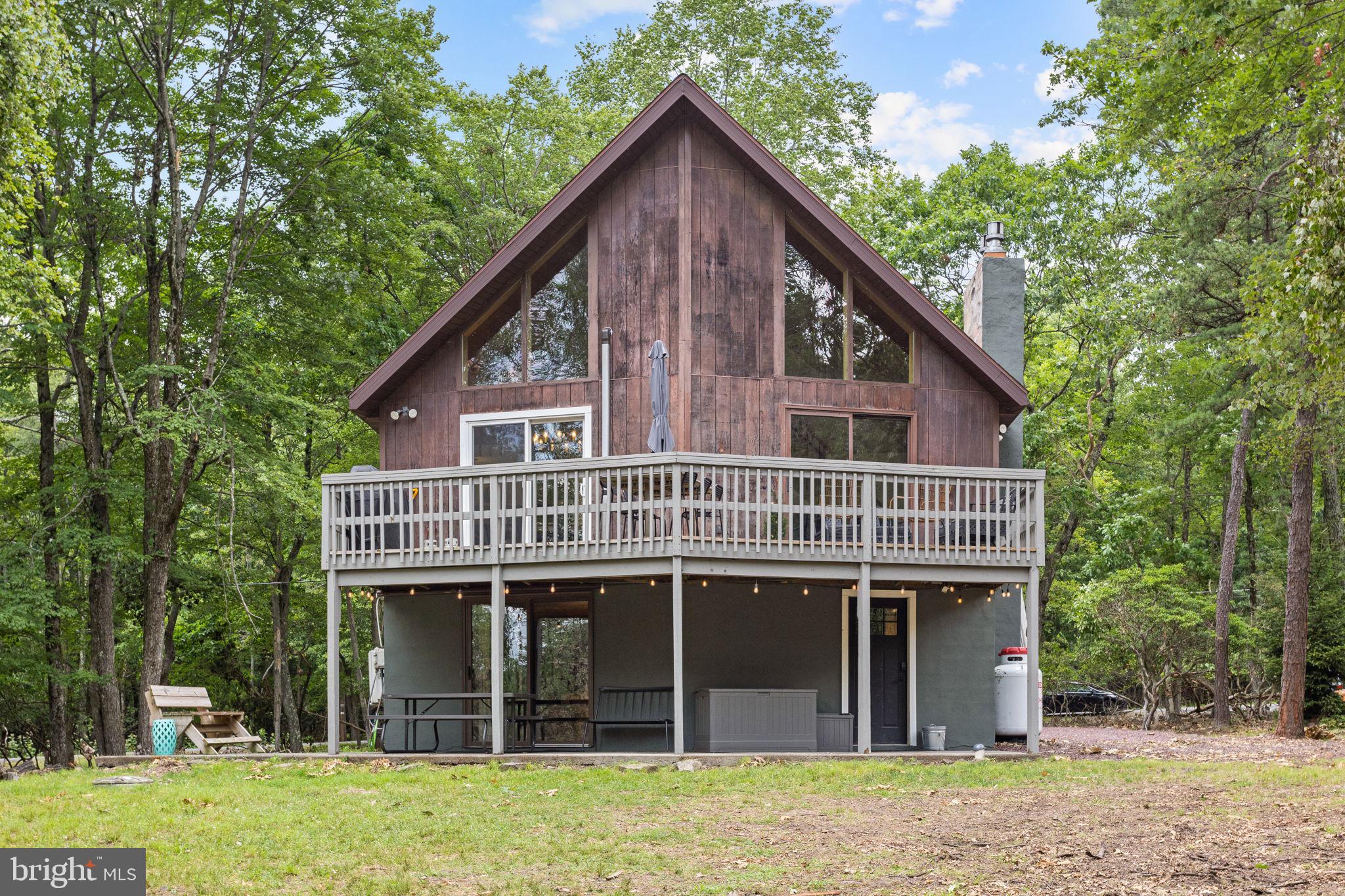 81 Pineknoll Drive Lake Harmony, PA 18624 - Photo 51 of 61 Back Exterior (Faces the Forest)