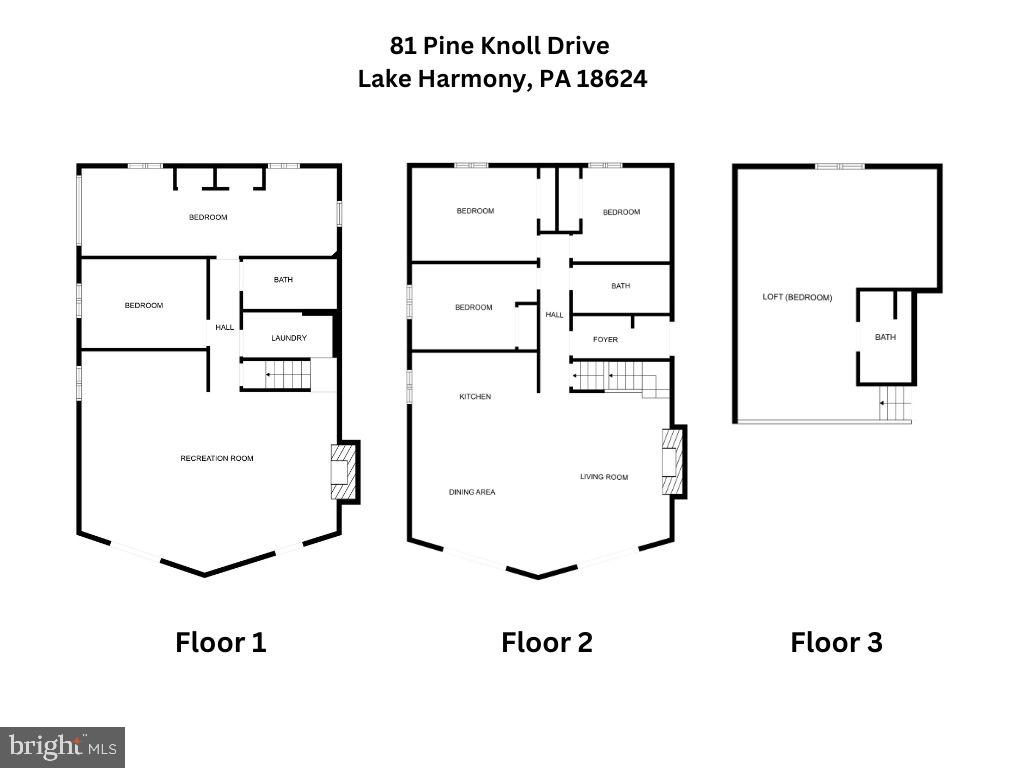 81 Pineknoll Drive Lake Harmony, PA 18624 - Photo 61 of 61 Floorplans