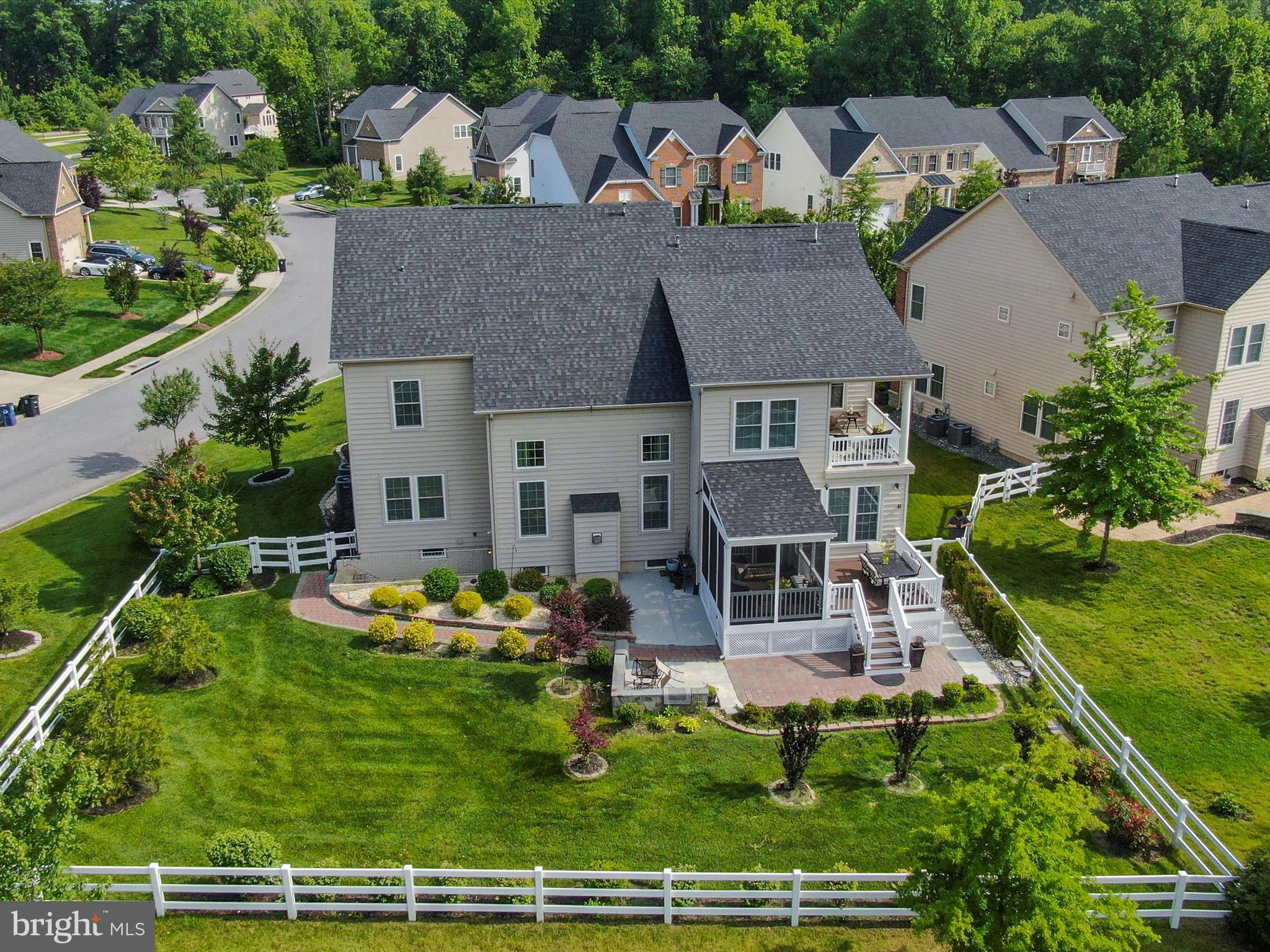 13801 Racetrack Field Court Bowie, MD 20720 - Photo 2 of 66 an aerial view of a house with garden space and lake view