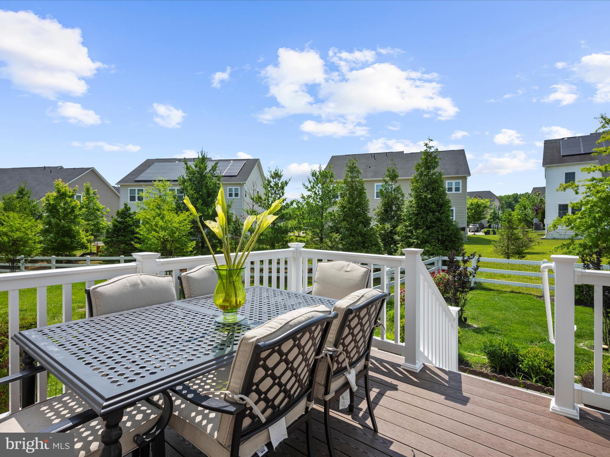 13801 Racetrack Field Court Bowie, MD 20720 - Photo 57 of 66 a view of an outside dining space with furniture and garden
