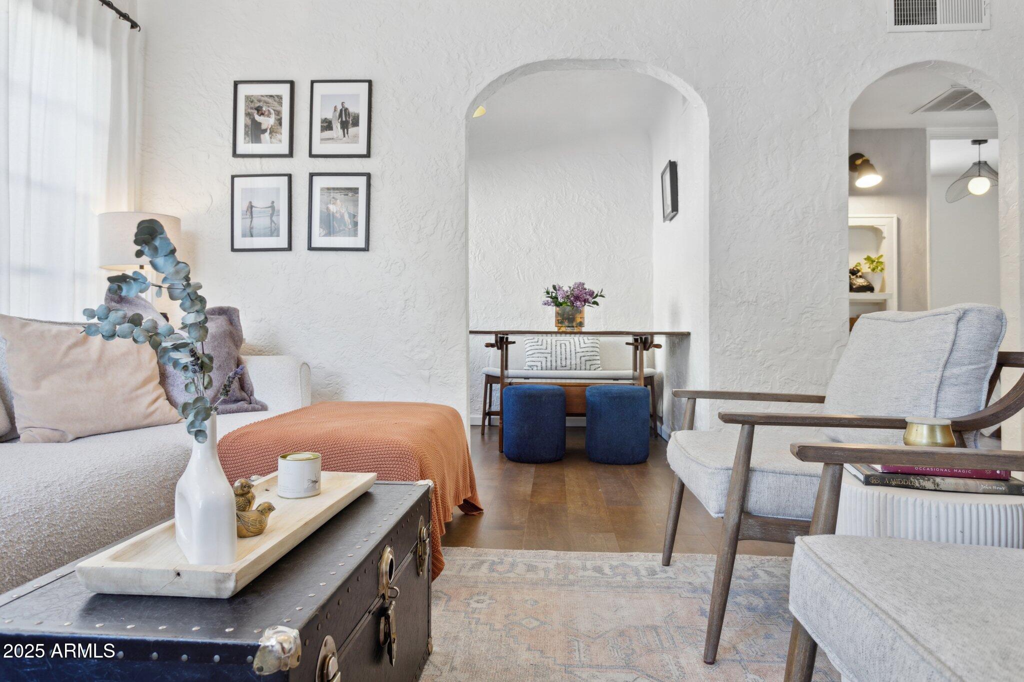 1111 East Coronado Road Phoenix, AZ 85006 - Photo 9 of 77 a living room with furniture and a couch