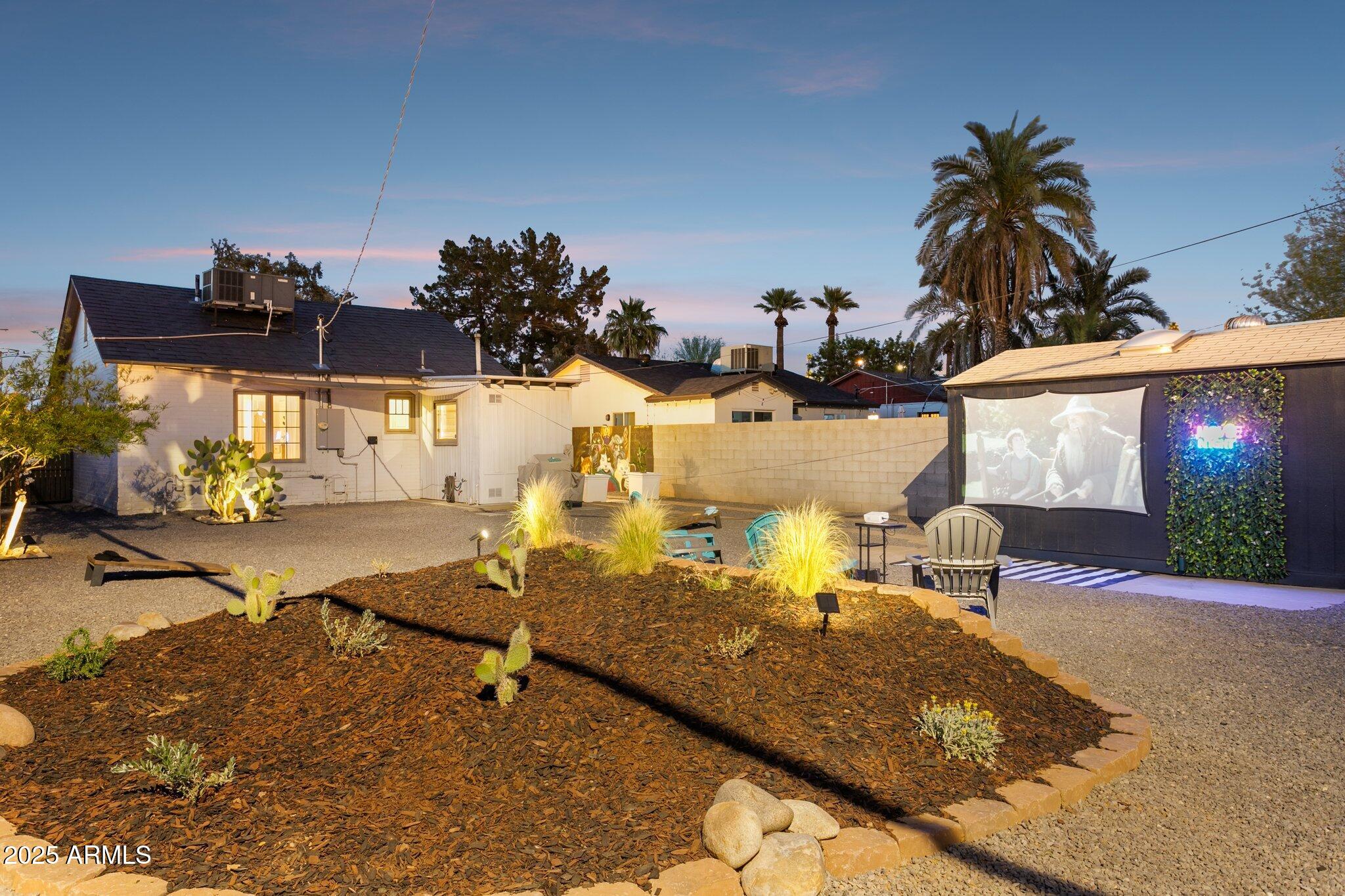 1111 East Coronado Road Phoenix, AZ 85006 - Photo 23 of 77 Rear yard at dusk