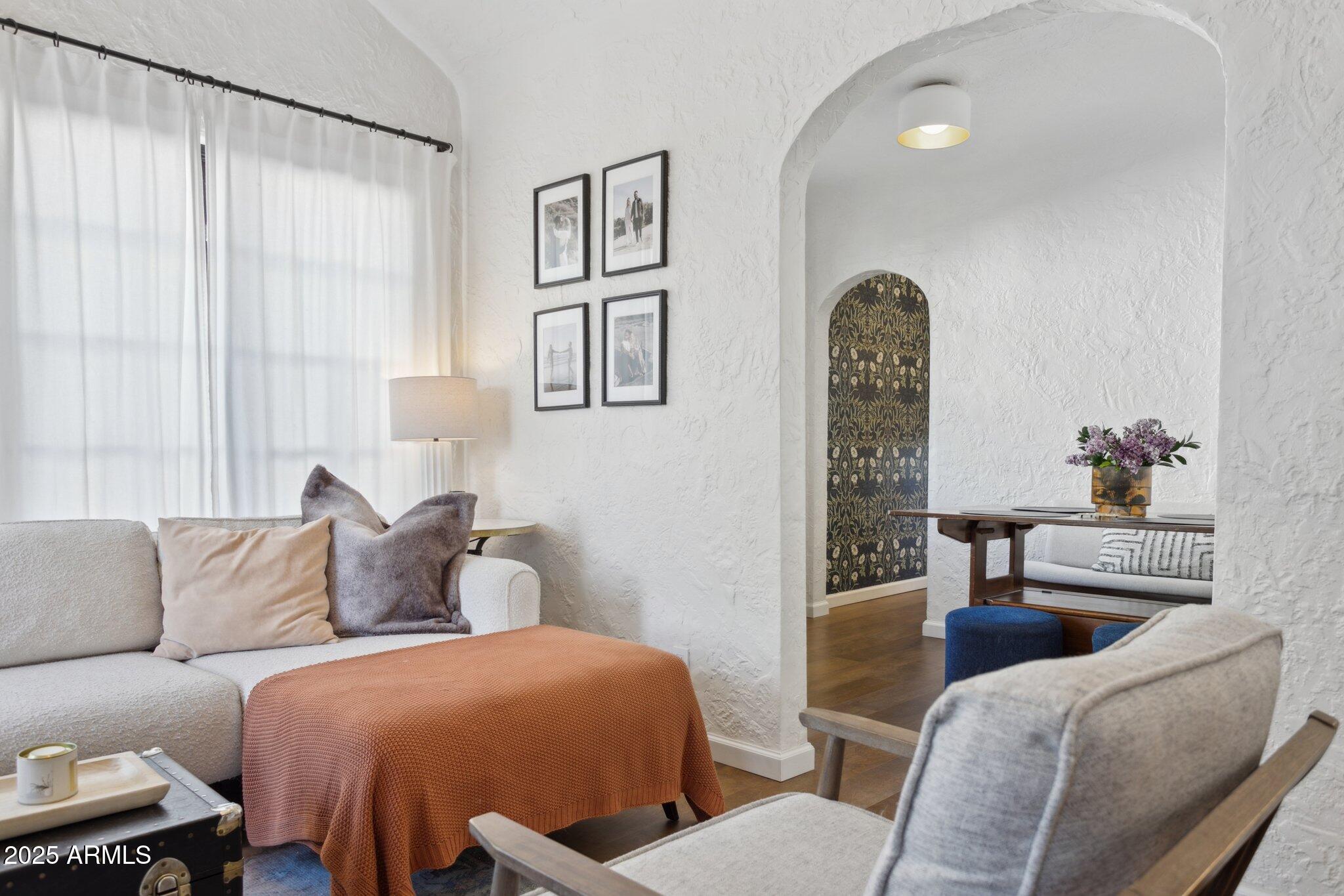 1111 East Coronado Road Phoenix, AZ 85006 - Photo 36 of 77 a living room with furniture and a window