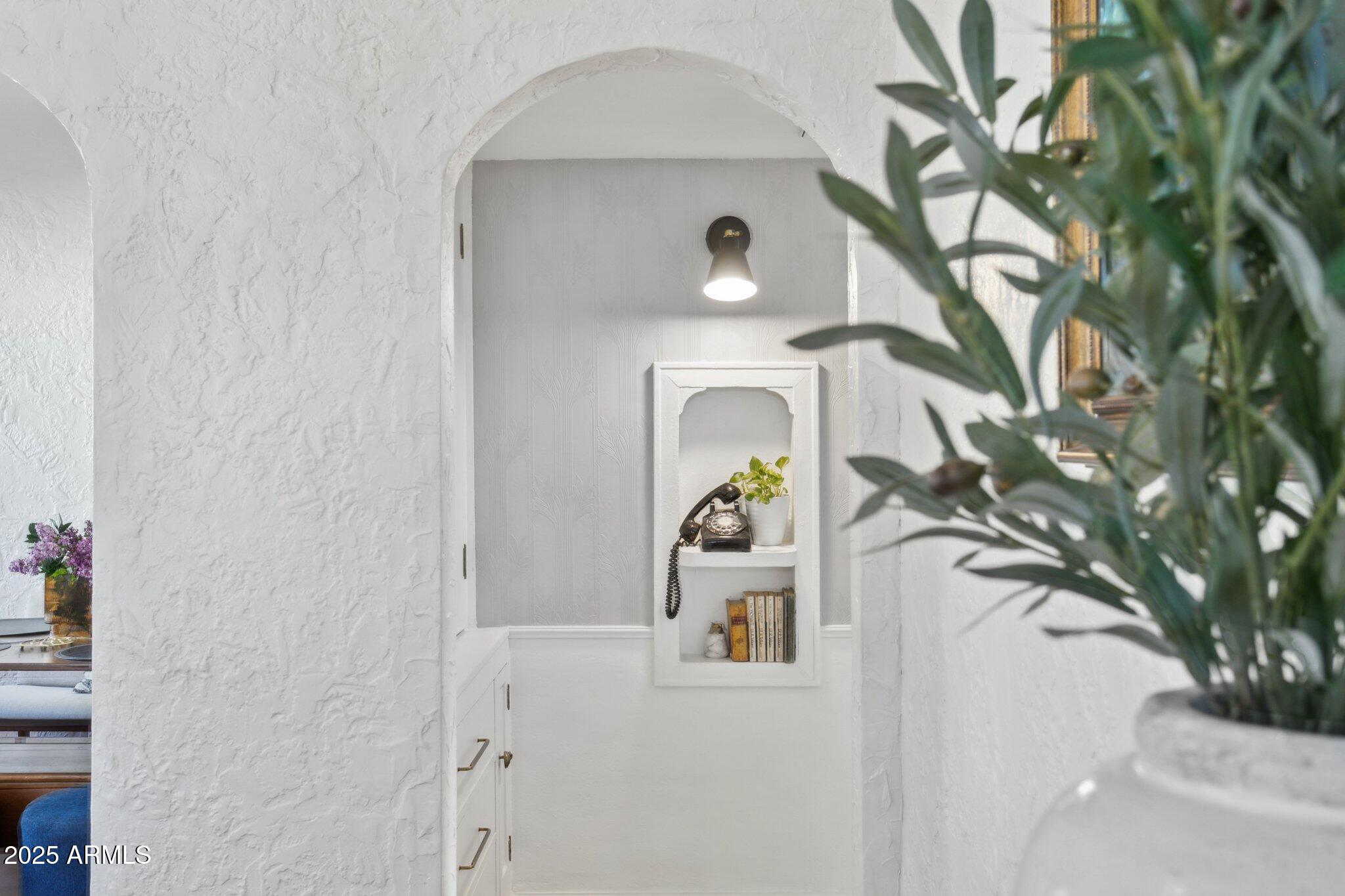 1111 East Coronado Road Phoenix, AZ 85006 - Photo 37 of 77 Original built in phone niche