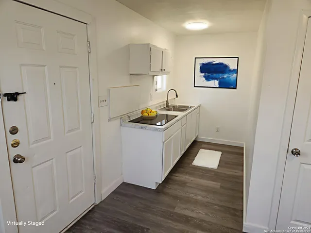 a room with storage and utility