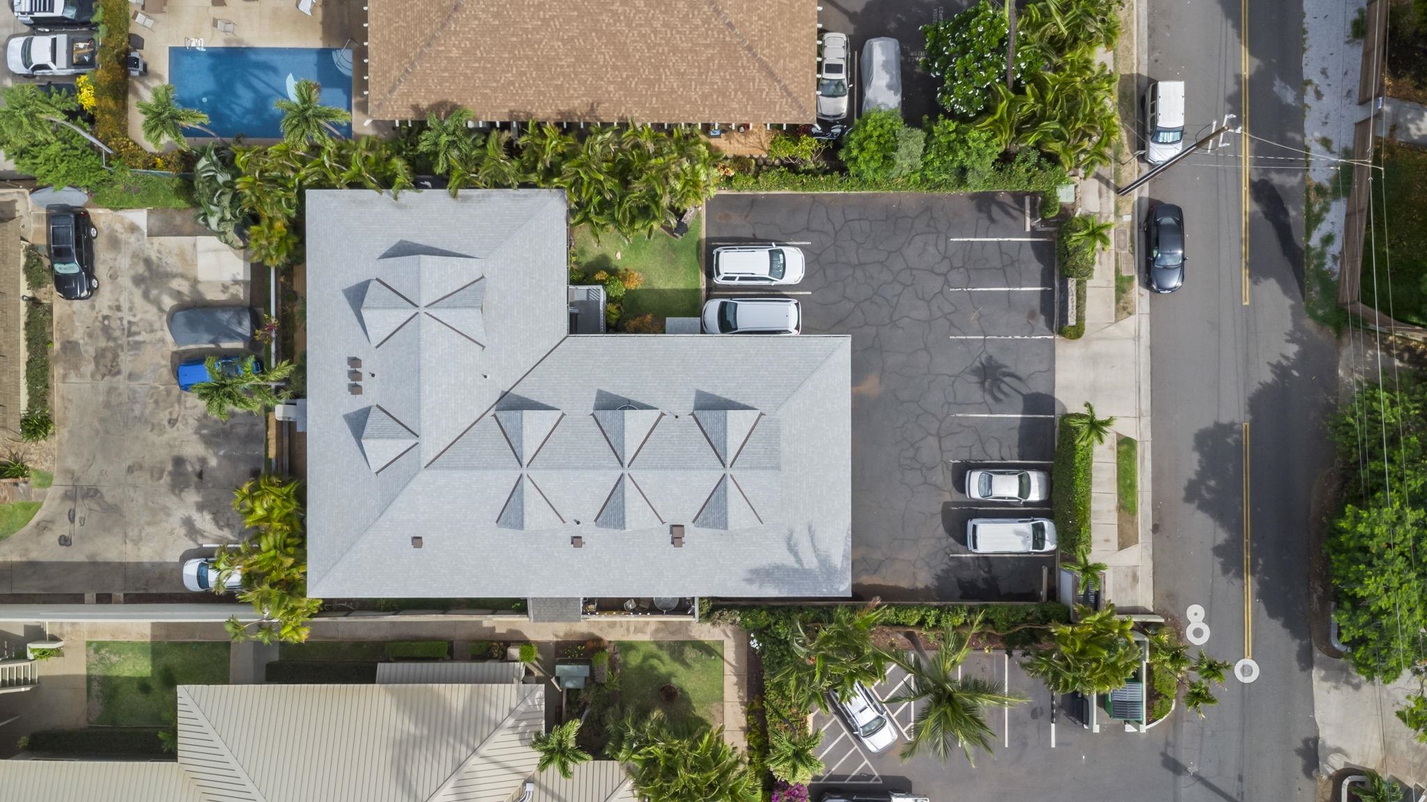 2058 Kanoe Street, Unit 2C Kihei, HI 96753 - Photo 17 of 27 an aerial view of a house with garden space and street view