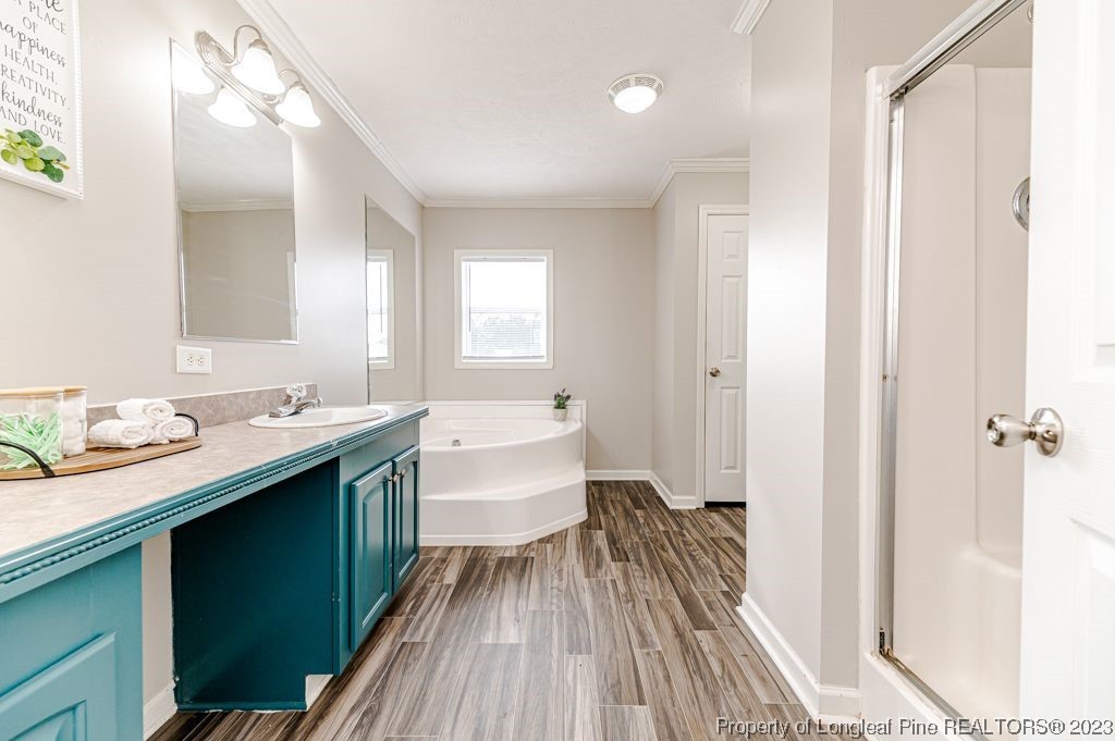 125 Wright Road Vass, NC 28394 - Photo 29 of 48 a room with a sink and a mirror
