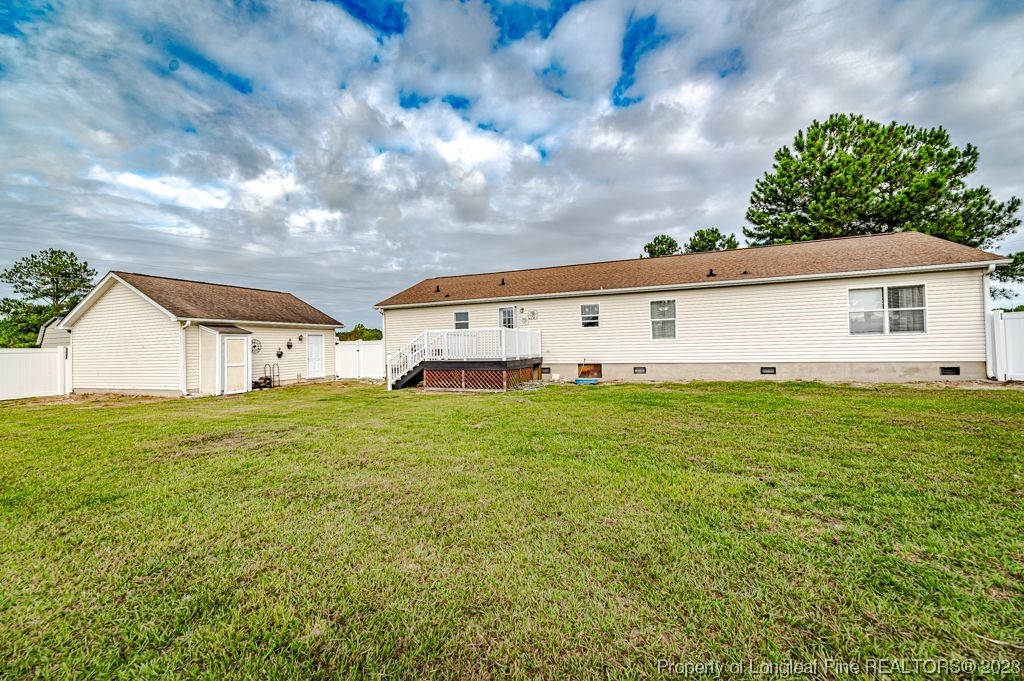 125 Wright Road Vass, NC 28394 - Photo 41 of 48 a view of house with garden and yard