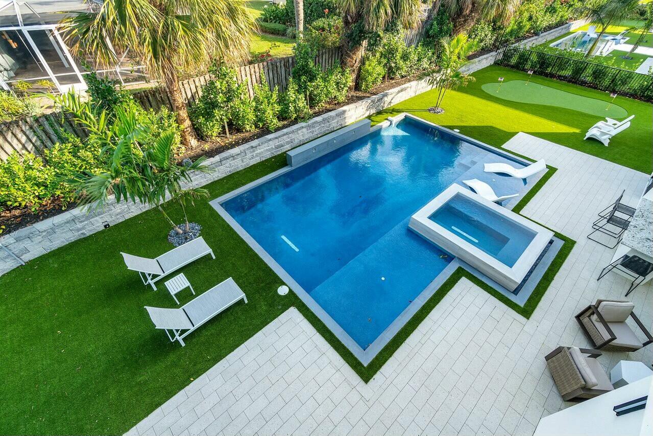 13480 Highway 1 Juno Beach, FL 33408 - Photo 55 of 90 POOL SPA/PUTTING GREEN AND PATIO