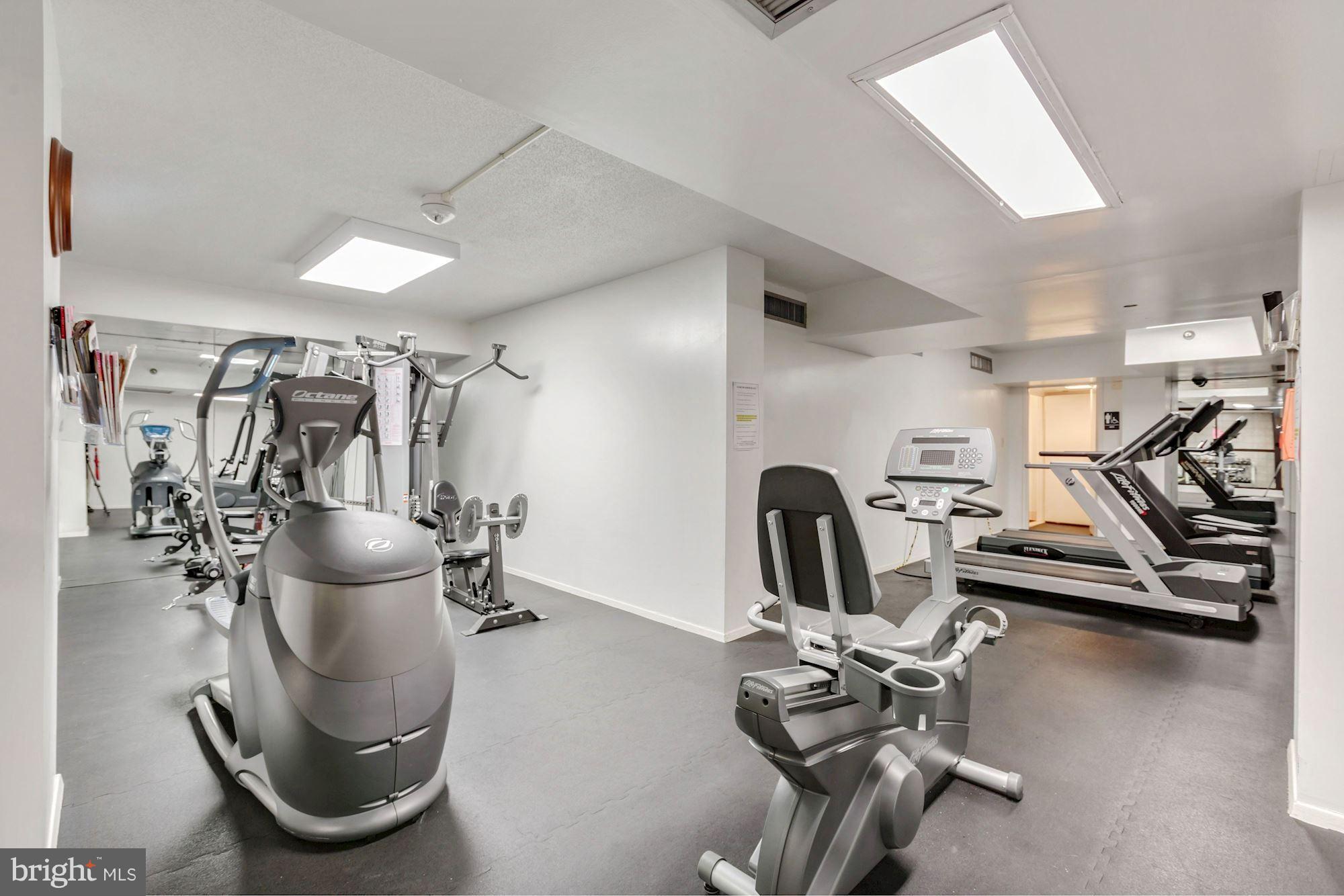 1808 Old Meadow Road, Unit 1403 McLean, VA 22102 - Photo 28 of 30 a view of a room with gym equipment