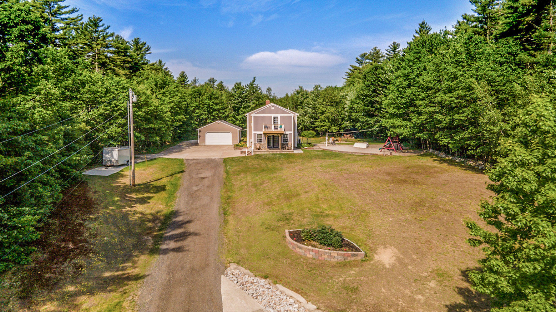 710 Goodwins Mills Road Dayton, ME 04005 - Photo 2 of 97 Looking up driveway