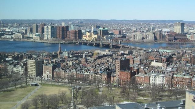a view of water building and lake view