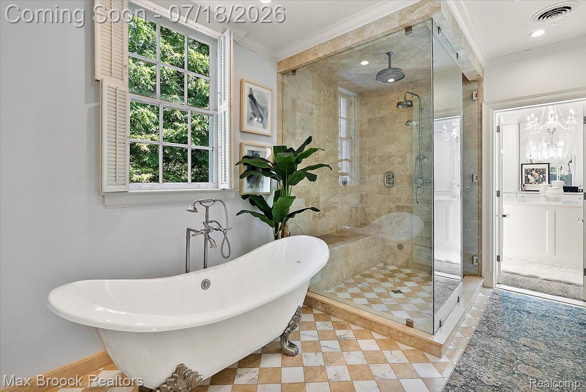 294 Lincoln Road Grosse Pointe, MI 48230 - Photo 26 of 84 Primary Bathroom Soaking Tub & Steam Shower