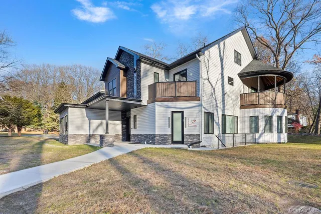 a black and white photo of a painting