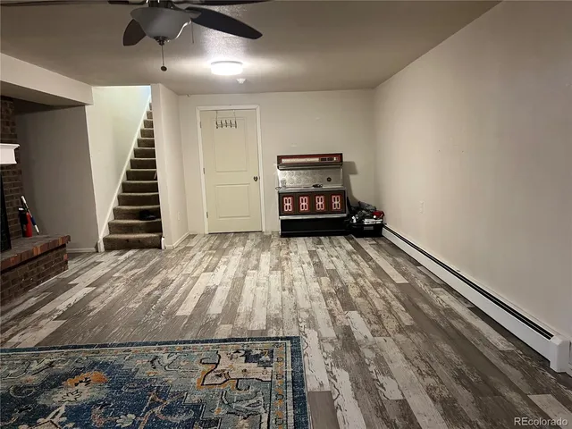 wooden floor in a room