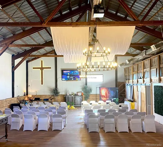 a room with lots of wooden furniture