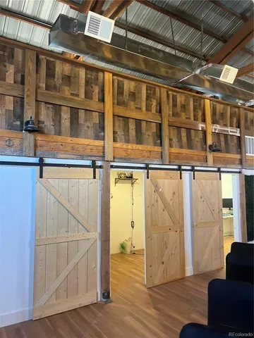 a view of a large door