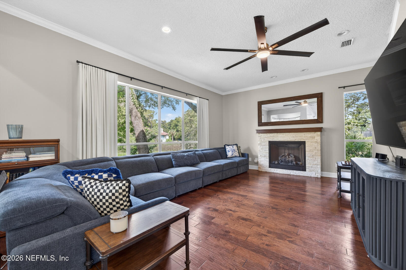 13827 Longs Landing Road East Jacksonville, FL 32225 - Photo 16 of 60 Gas Fireplace in Family Room
