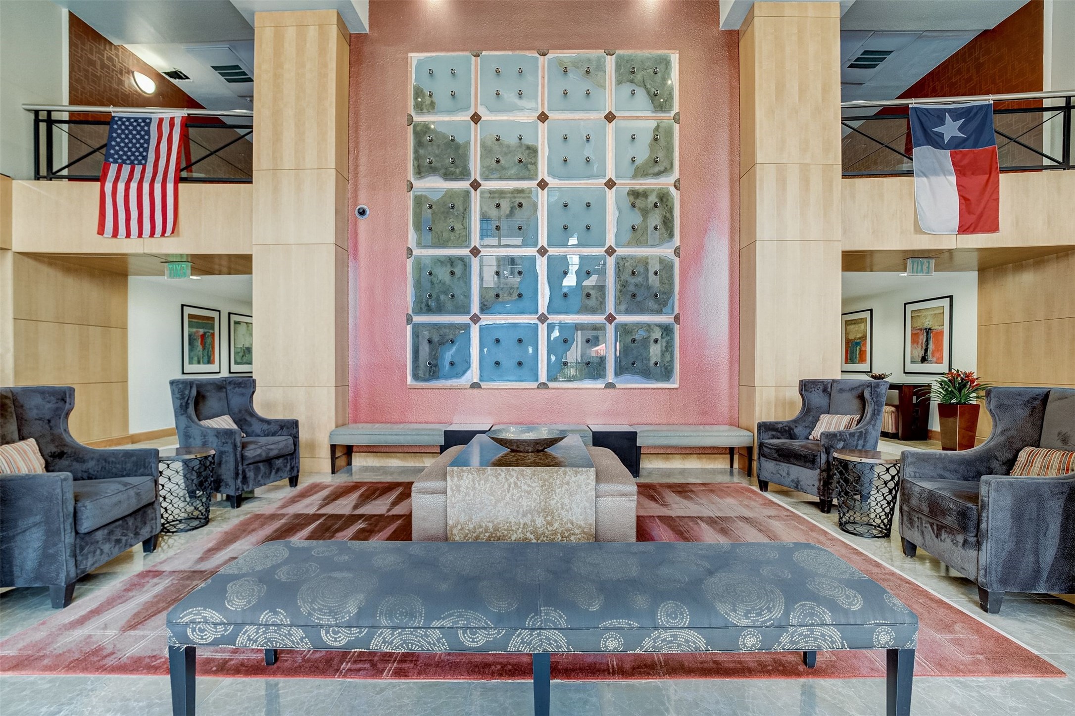 3505 Sage Road, Unit 2403 Houston, TX 77056 - Photo 3 of 26 a living room with furniture and a rug