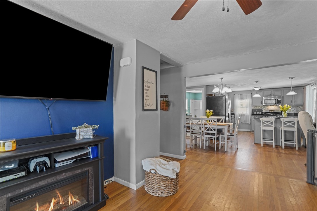 45 Inman Avenue Warwick, RI 02886 - Photo 13 of 35 Living Room with a Look Toward the Dining Area and Kitchen