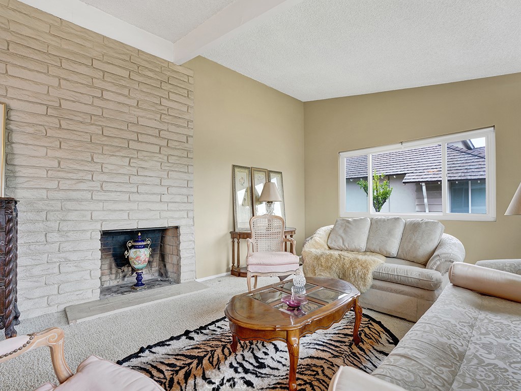 1019 Dorothy Lane Fullerton, CA 92831 - Photo 9 of 41 a living room with furniture and a fireplace