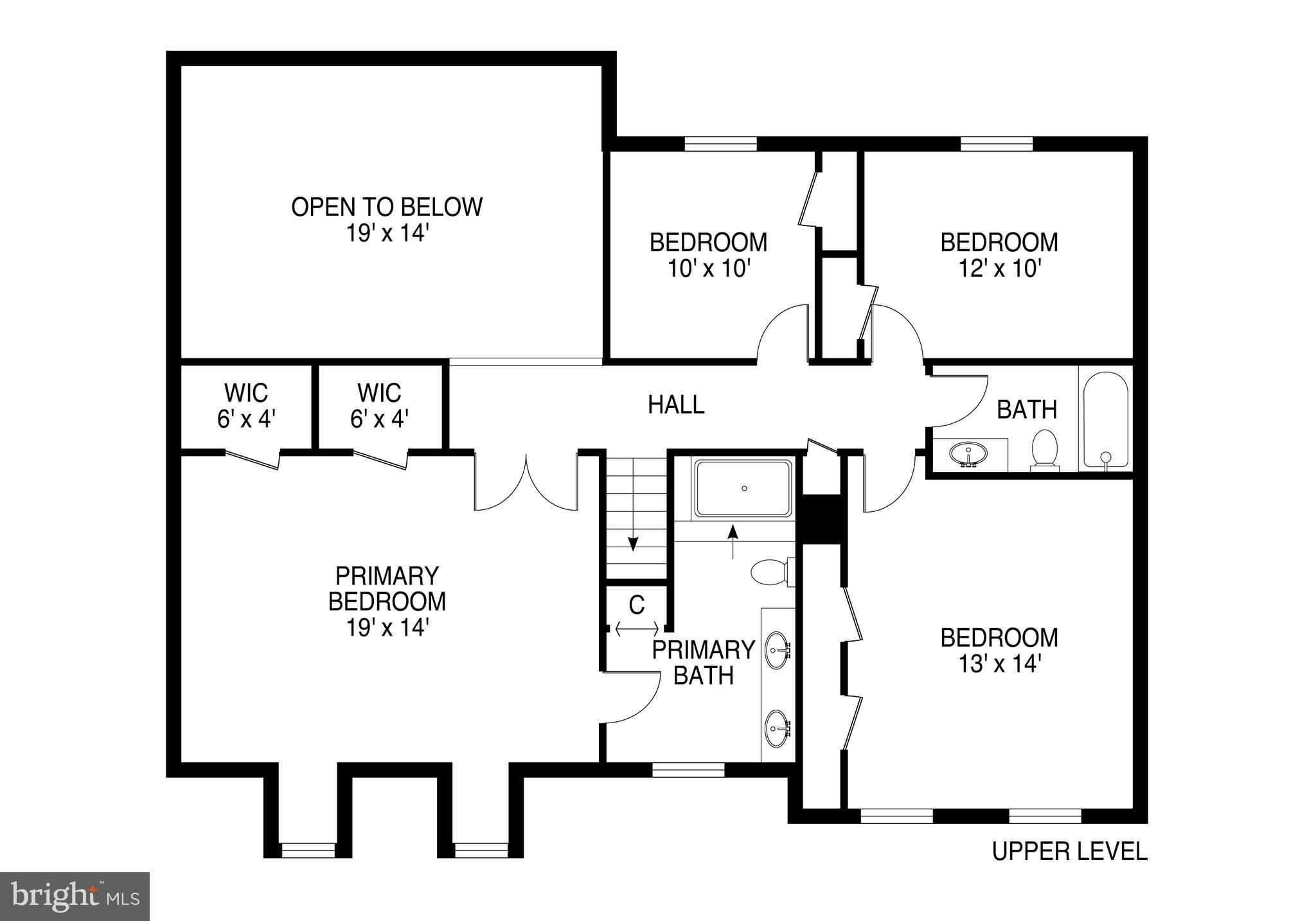 11709 Saddlerock Road Silver Spring, MD 20902 - Photo 14 of 15 Upper Level Floor Plan