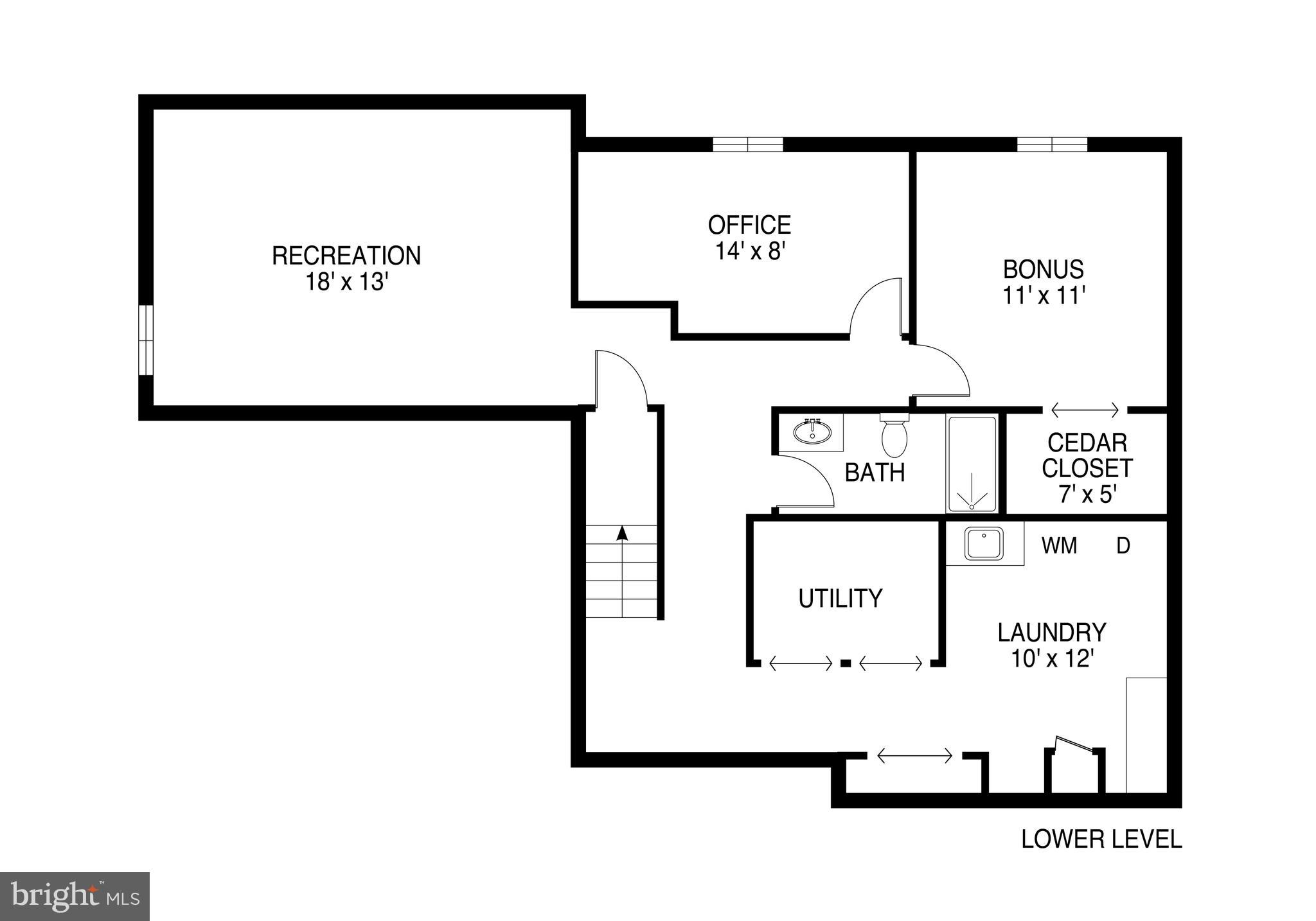 11709 Saddlerock Road Silver Spring, MD 20902 - Photo 15 of 15 Lower Level Floor Plan