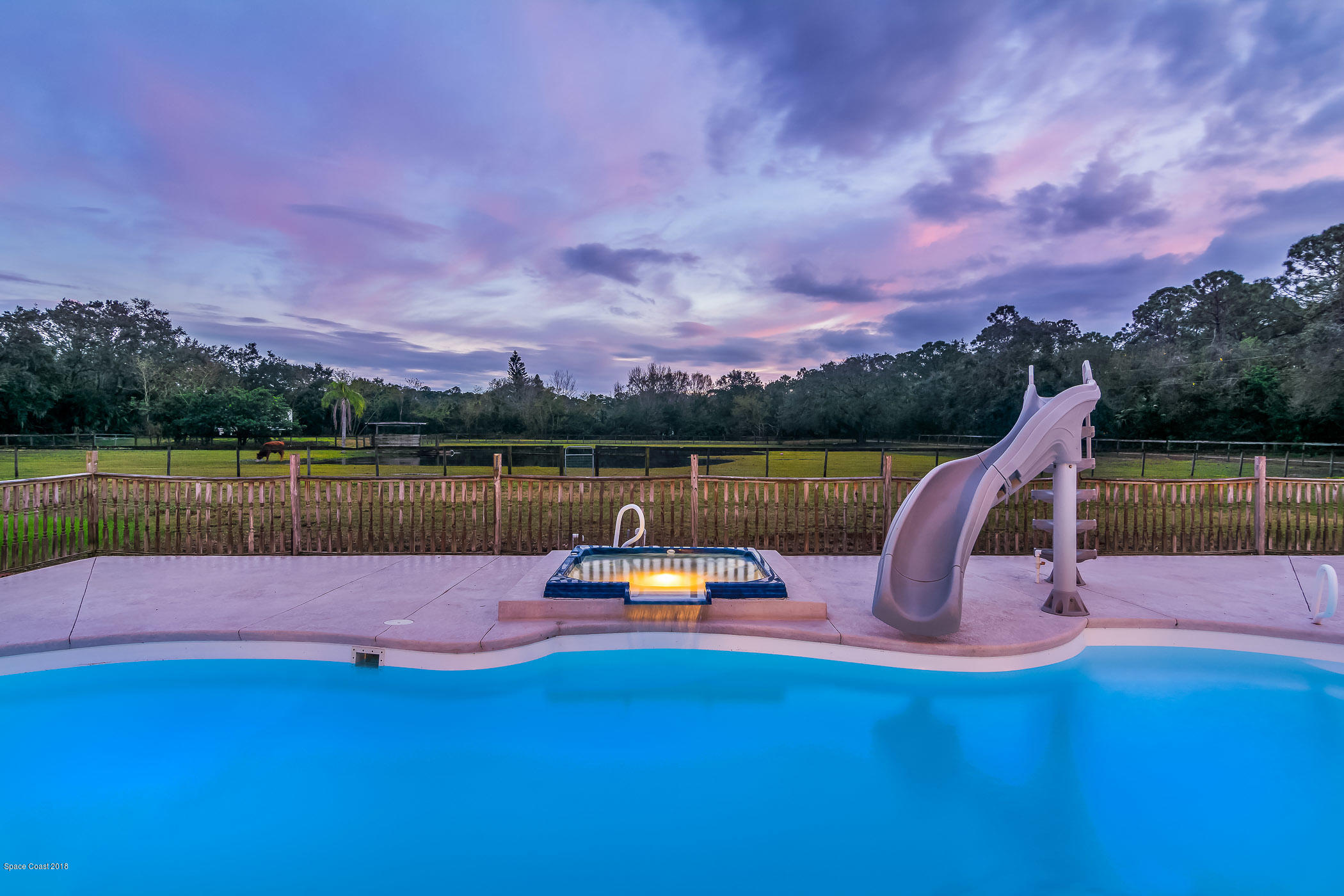 3775 Hield Road Melbourne, FL 32904 - Photo 47 of 86 Twilight-Pool