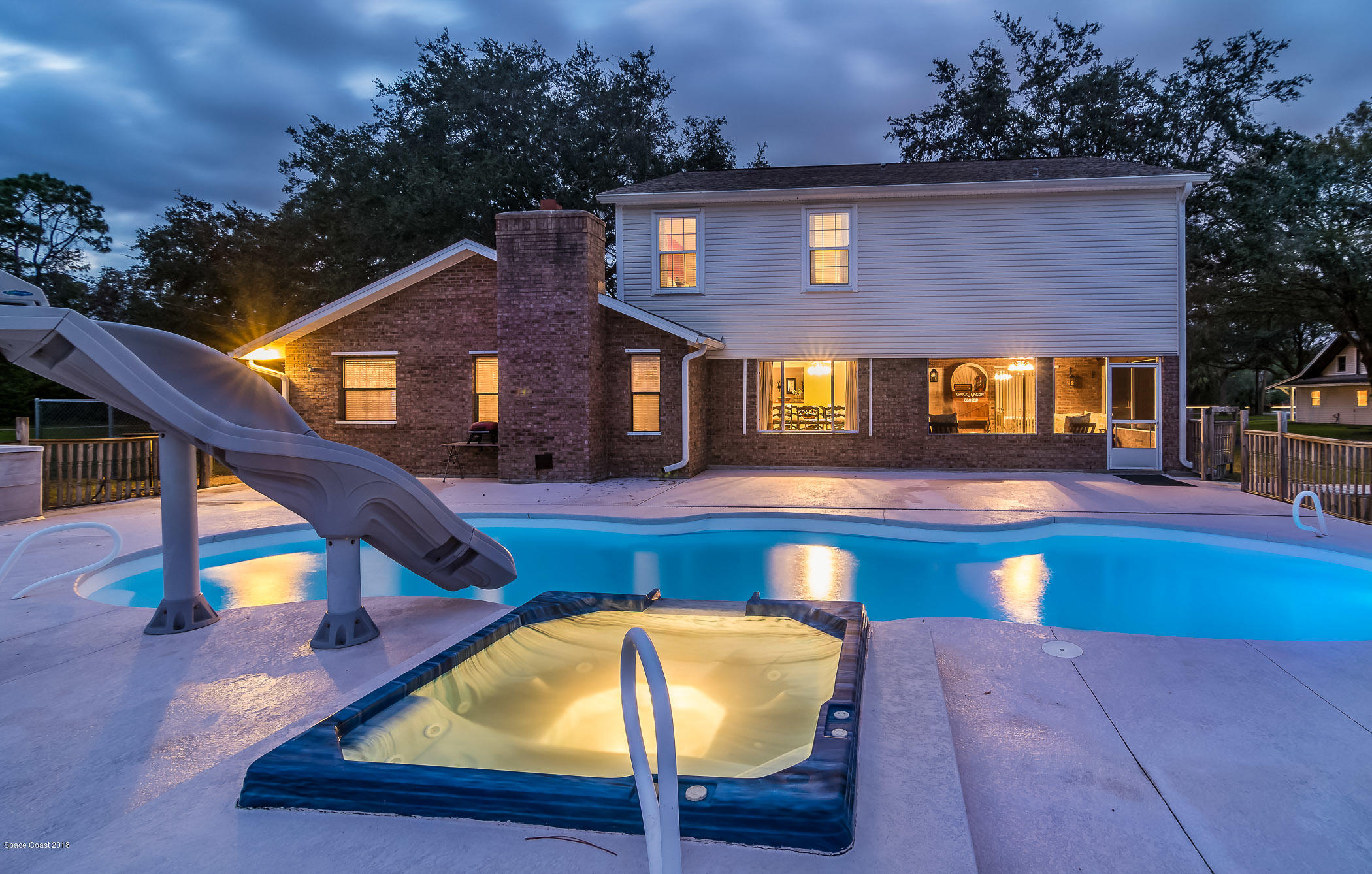 3775 Hield Road Melbourne, FL 32904 - Photo 48 of 86 Twilight-Rear View