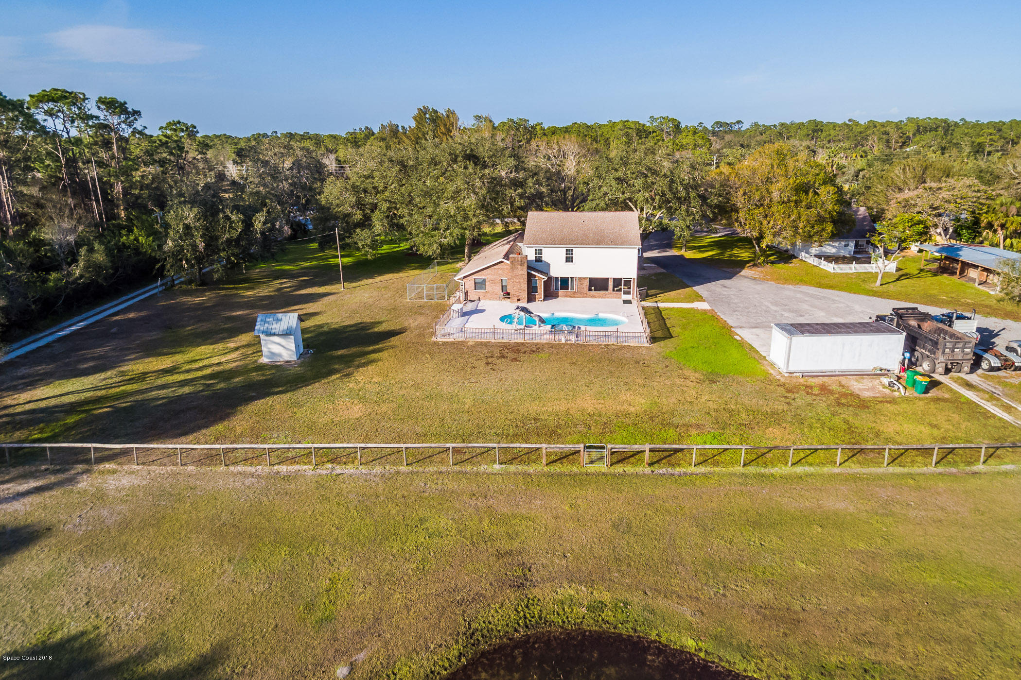 3775 Hield Road Melbourne, FL 32904 - Photo 71 of 86 Aerial-Rear View