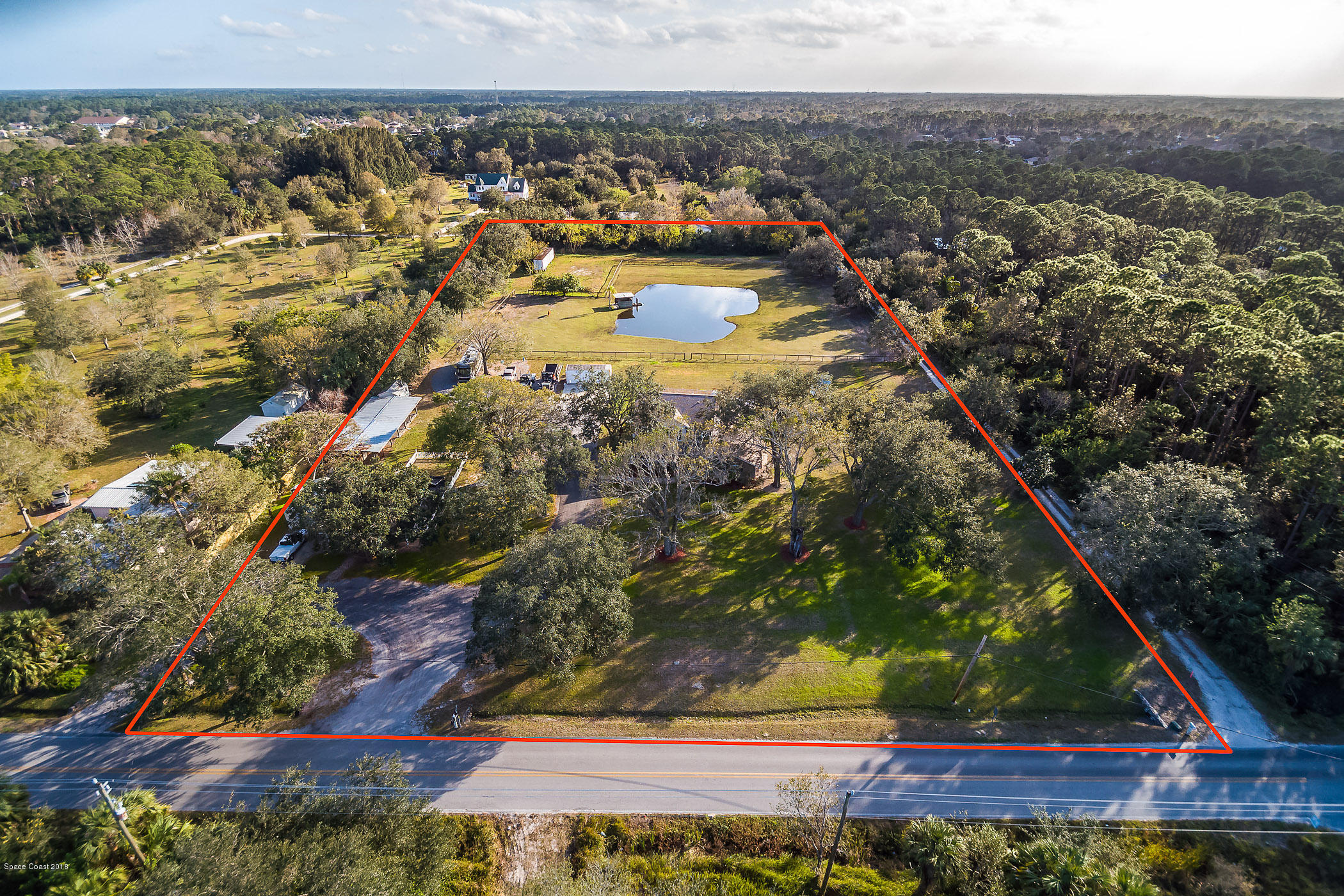 3775 Hield Road Melbourne, FL 32904 - Photo 74 of 86 Aerial of Property