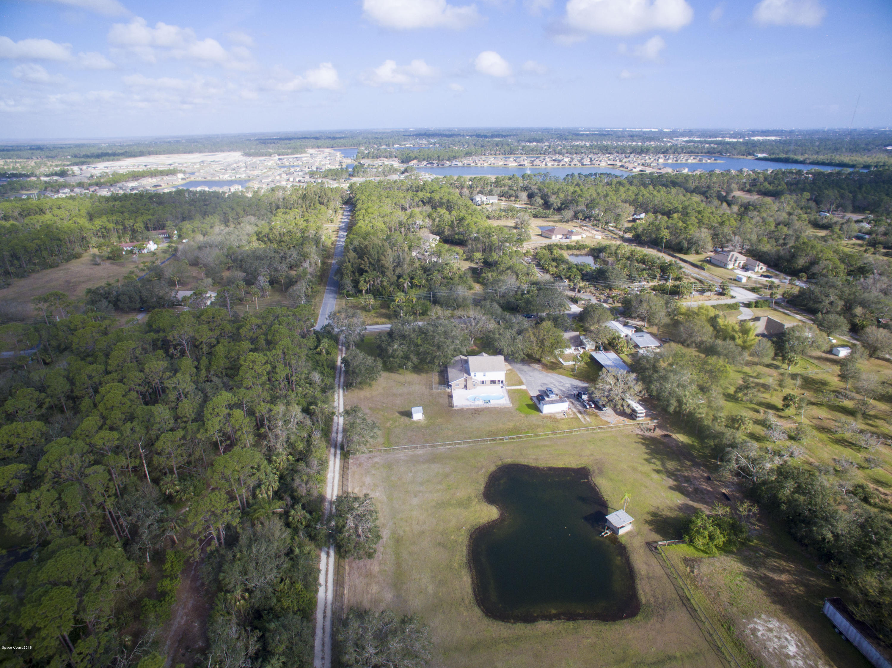 3775 Hield Road Melbourne, FL 32904 - Photo 77 of 86 Aerial of Property