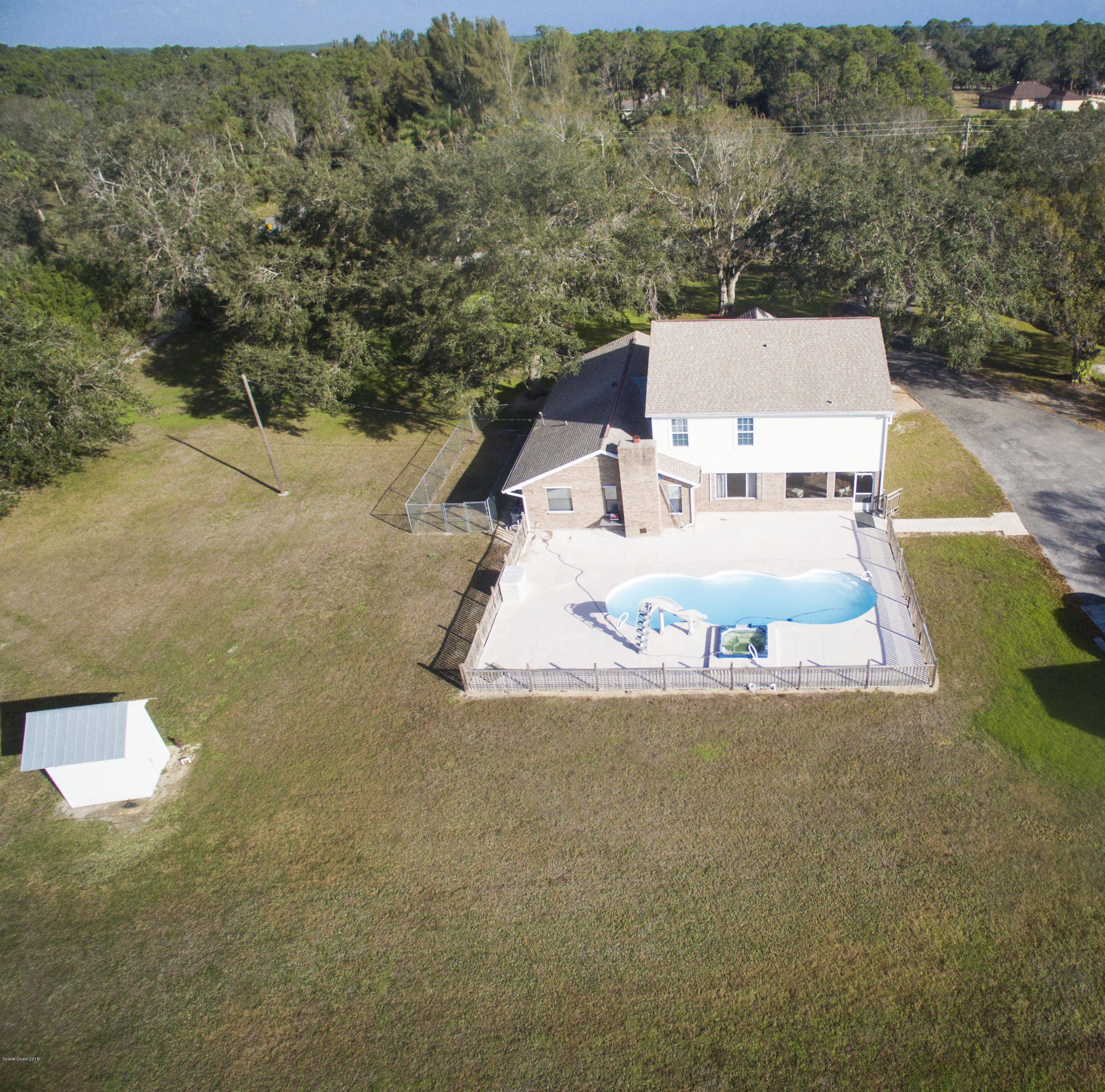 3775 Hield Road Melbourne, FL 32904 - Photo 78 of 86 Aerial-Rear View