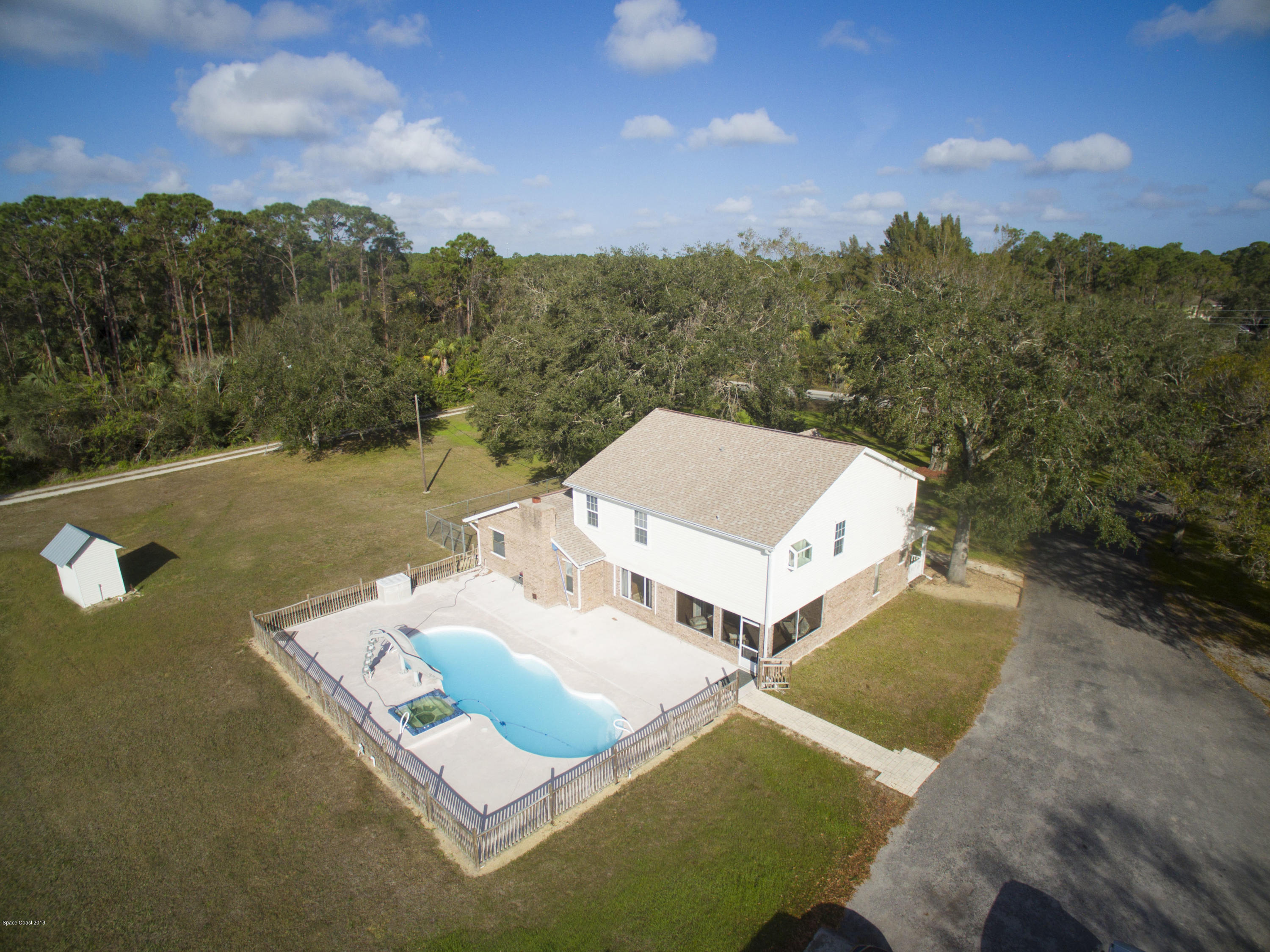 3775 Hield Road Melbourne, FL 32904 - Photo 80 of 86 Aerial-Rear View