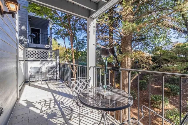 a view of balcony and patio