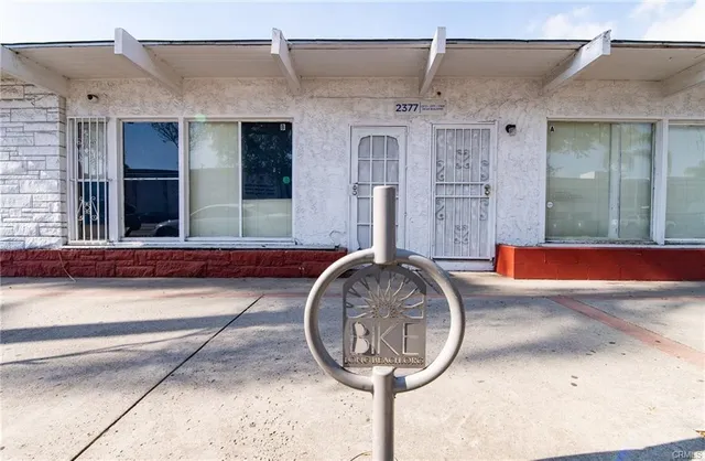 a front view of a house with entryway