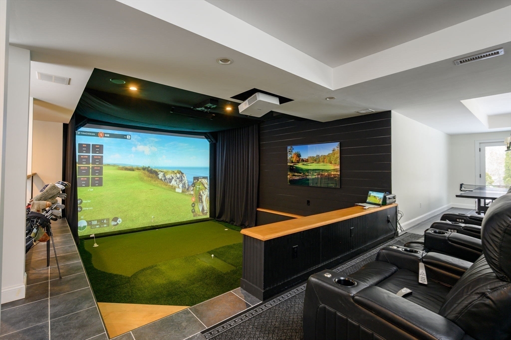 9 Tillinghast Drive Hingham, MA 02043 - Photo 30 of 39 a room with projector and screen