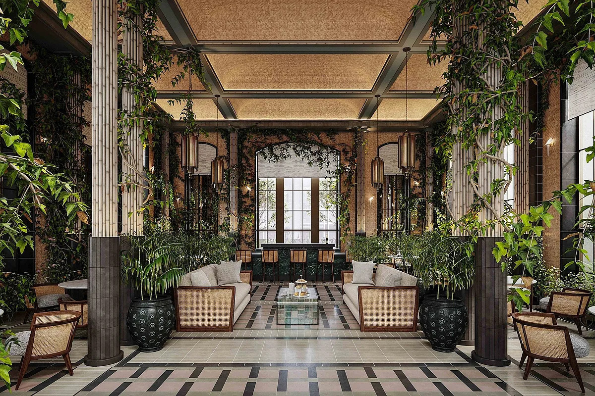 Undisclosed Address Manhattan, NY 10017 - Photo 10 of 16 a view of a chairs and table in a patio