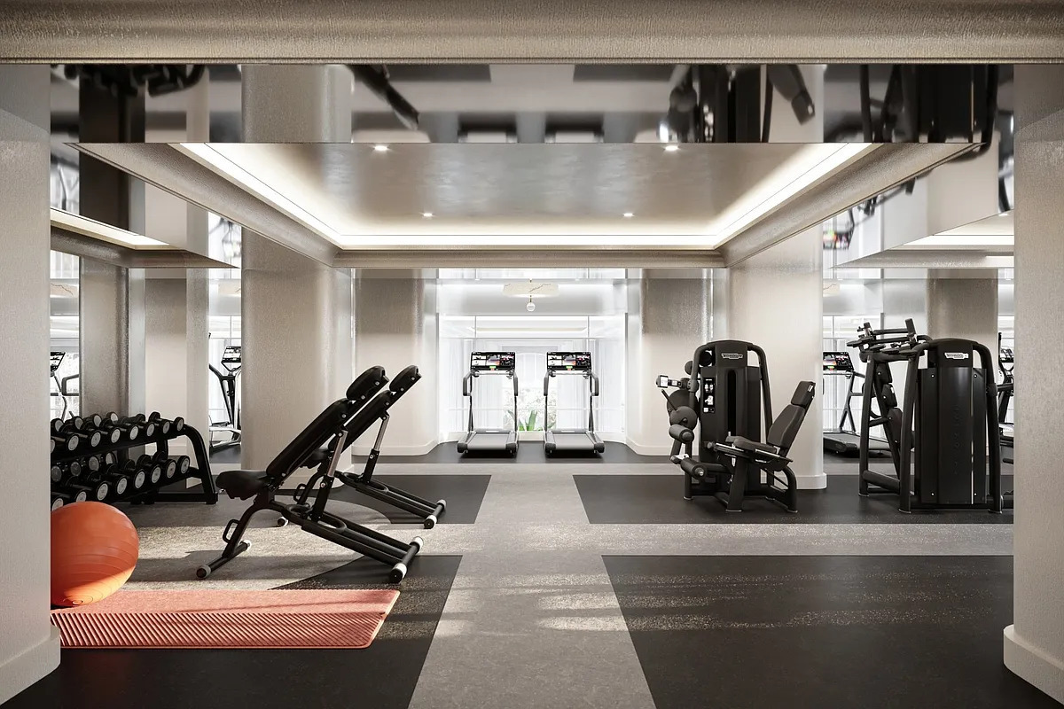 Undisclosed Address Manhattan, NY 10017 - Photo 11 of 16 a view of a room with gym equipment