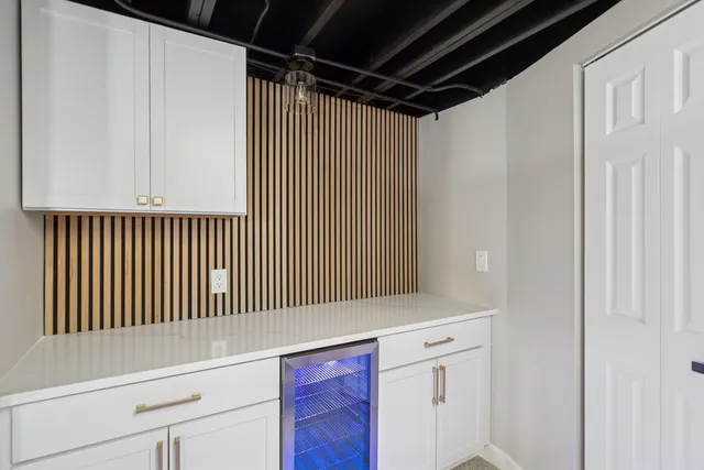 a view of a elevator and an entryway