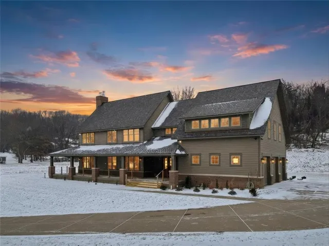 a front view of a house