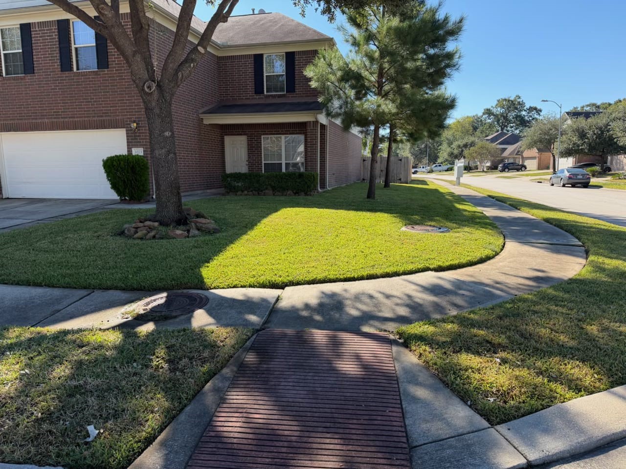 1023 Orie Court Spring, TX 77373 - Photo 28 of 28 a view of a house with backyard swimming pool and sitting area