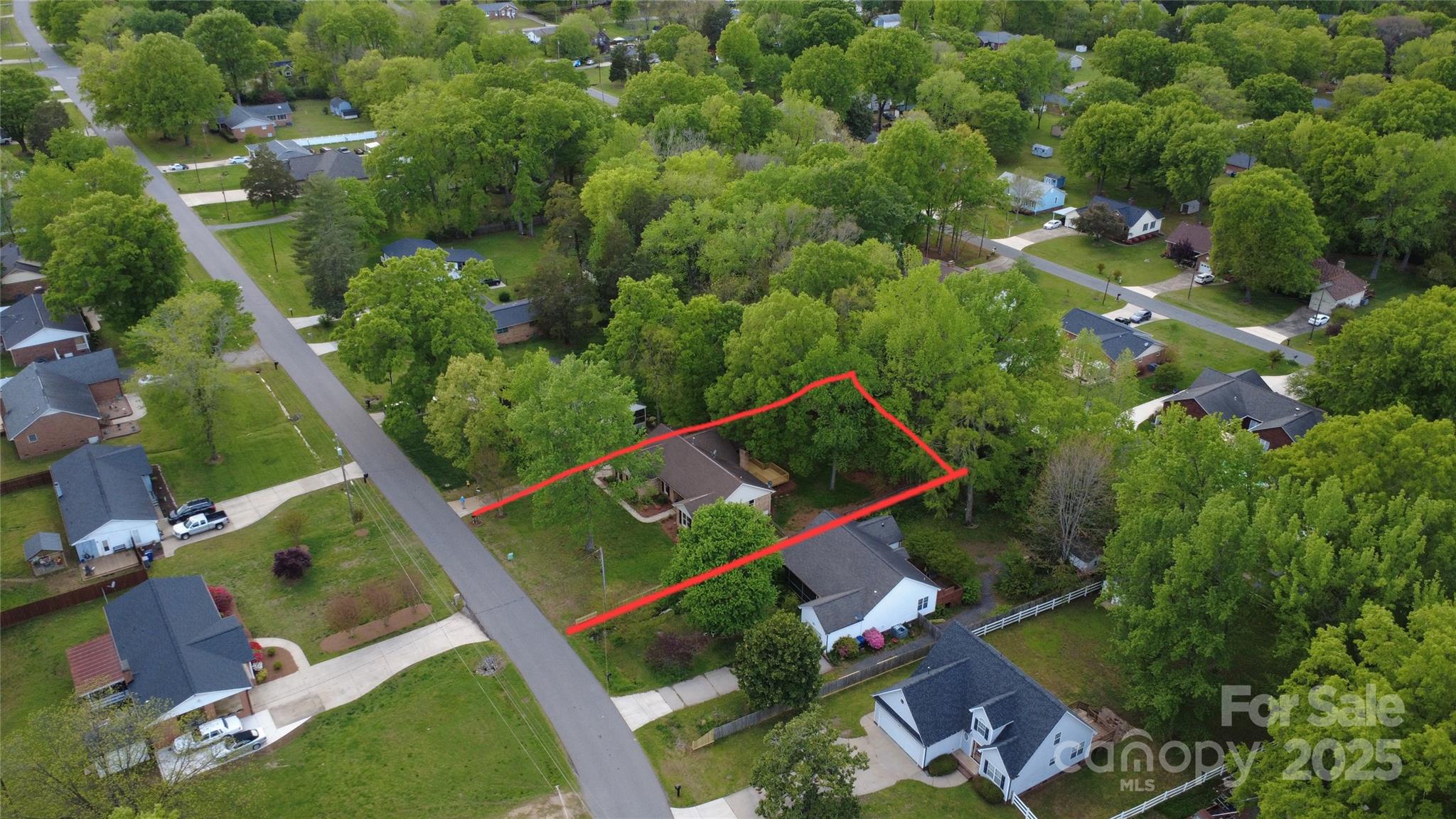 413 Parallel Drive Harrisburg, NC 28075 - Photo 6 of 40 an aerial view of residential house with outdoor space and street view