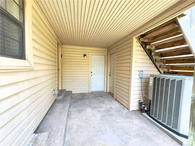 a view of backyard with cabin