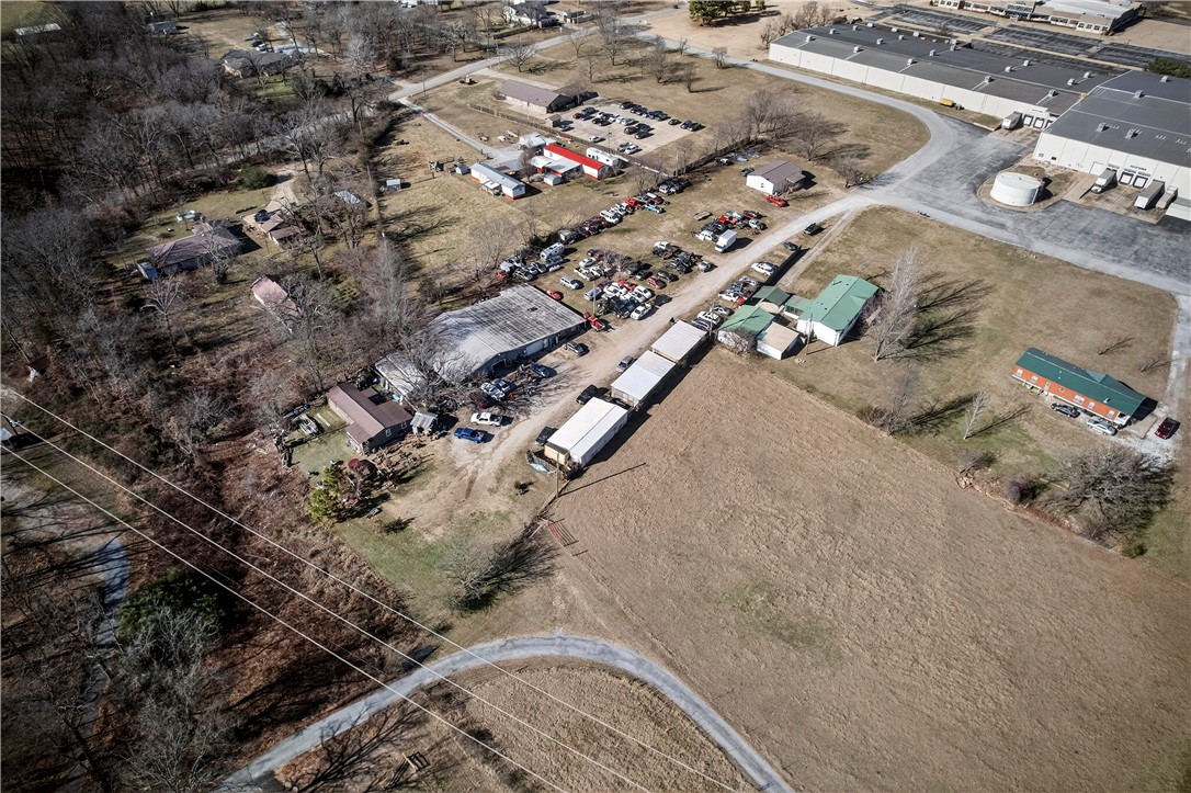 17374 Heavy Chevy Road Siloam Springs, AR 72761 - Photo 33 of 40 Aerial overview of property's location featuring industrial structures