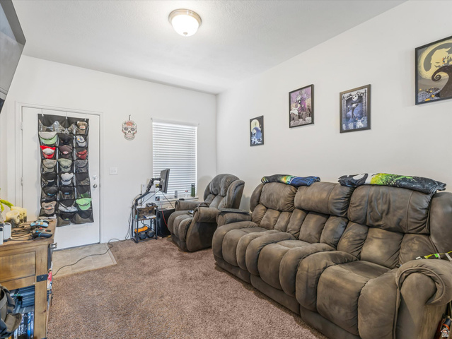 5038 West Red Shale Road Herriman, UT 84096 - Photo 14 of 16 Carpeted interior space with a door and window